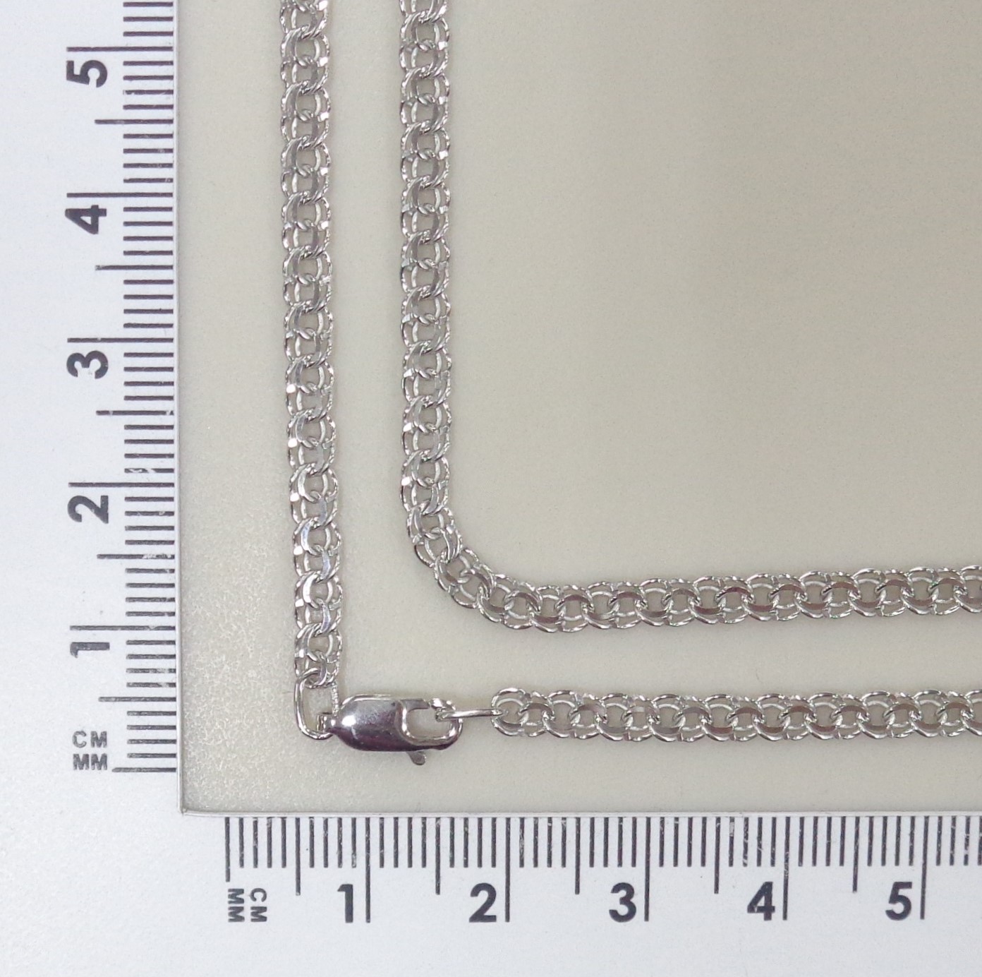 Серебряная цепь плетение "Бисмарк"